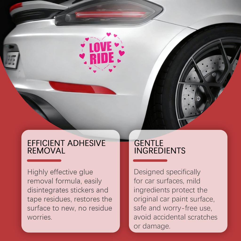 Car Adhesive Remover Kit Sticker Glue Cleaning Solution 60ml