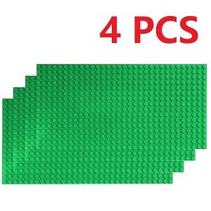 

4PCS Classic Baseplates 32x32 16X32 Dots Building Blocks Bricks Base Plates DIY Plastic Board Blocks MOC City Construction Toys Single Side