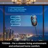 Tosima X1, window washer robot, 6400 Pa variable intelligent suction power, remote control, anti-fall system, black