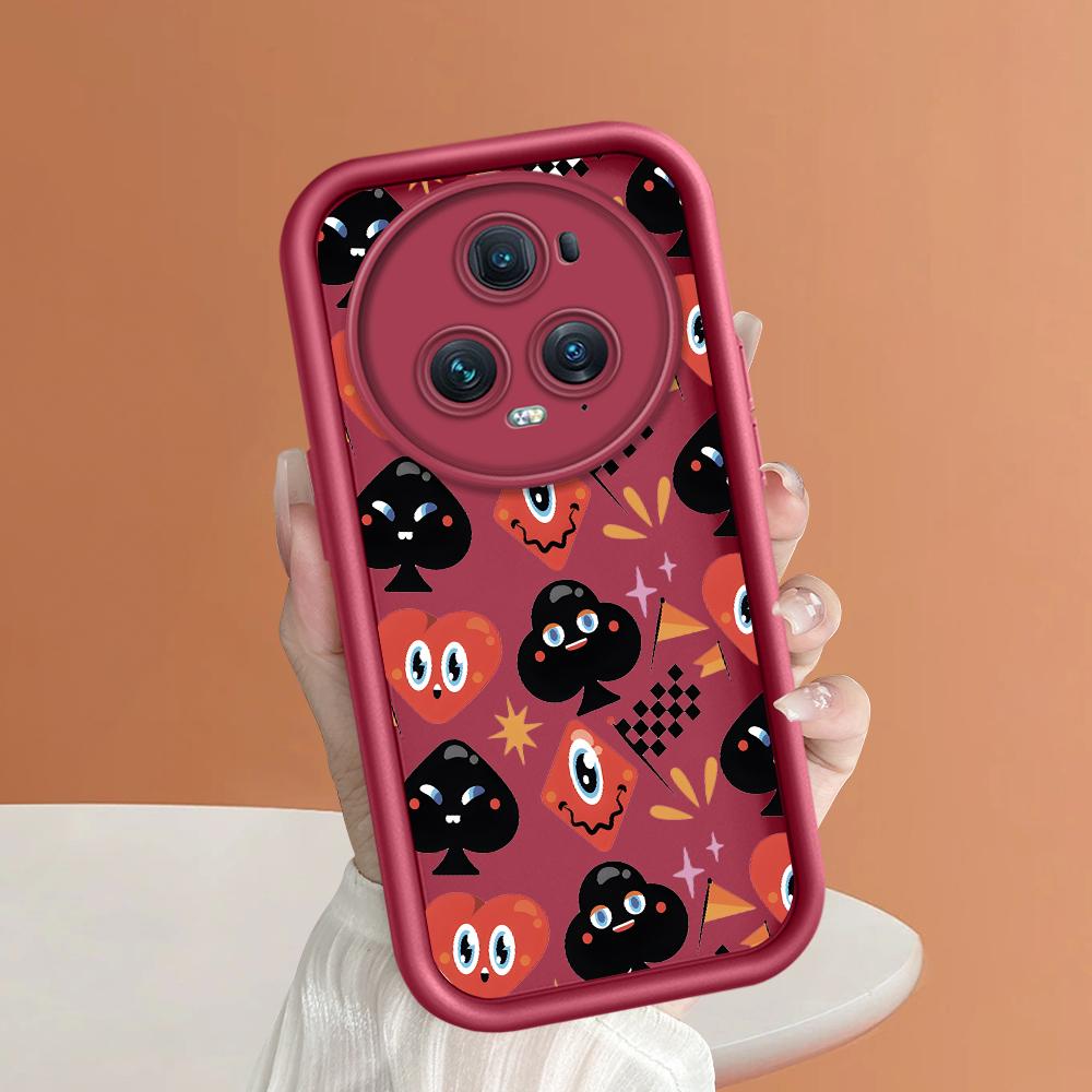 

Мягкий силиконовый квадратный чехол с рисунком лестницы для телефона, полное покрытие, противоударный защитный резиновый чехол для камеры для Huawei Honor Huawei P50 Pro темно-красного