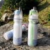Insulated Water Bottle Food Grade BPA Free Leakproof Spray Function Outdoor Sports Drinking Water Cup for Workout