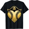 Baseball Pirate Baseball Player T-Shirt