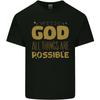 Possible With God Mens Lightweight Cotton T-Shirt