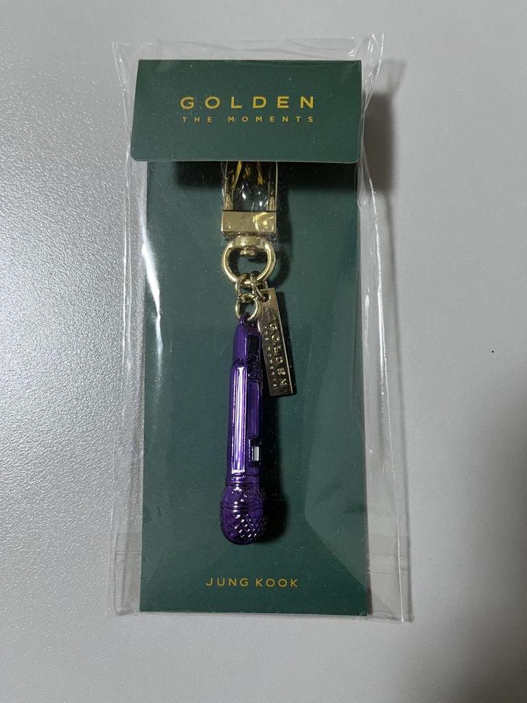 [USED] Jungkook GOLDEN MIC KEYRING