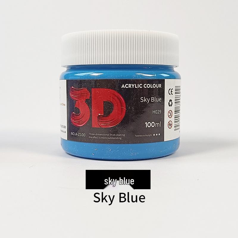 100ml Acrylic Paint for Children's Doodles and Plaster Dolls