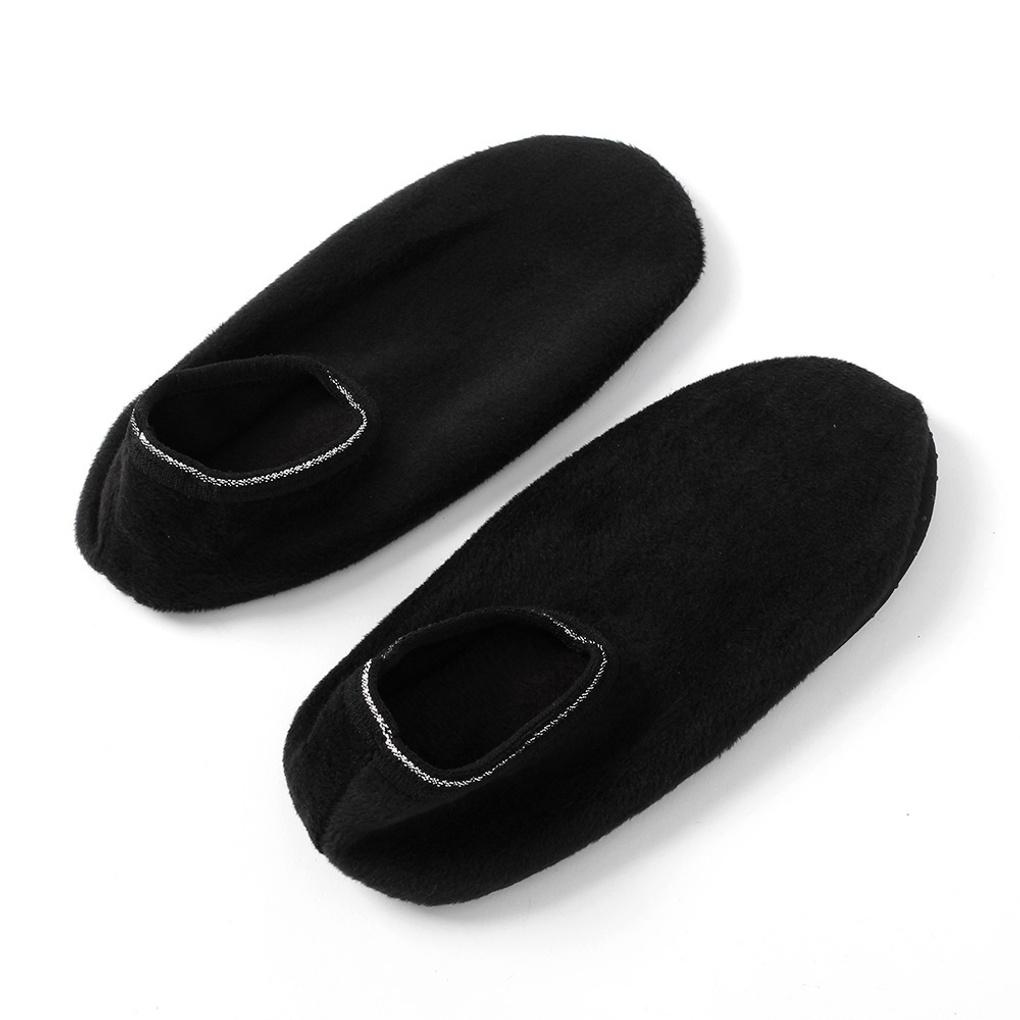 Winter non-slip fleece lined socks 225-245mm black thermal socks