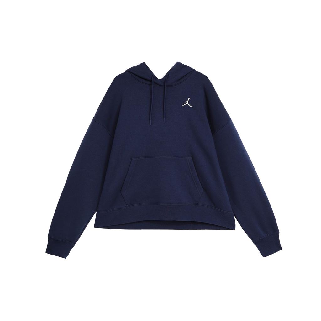 Jordan Brooklyn Fleece-Lined Thick Knit Pullover Hoodie Women Tops Blue DQ4459-410