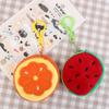 Watermelon Fruit Coin Bag With Hook 8CM Coin Pouch Keyring Pluhs Coin Purse  Put The Key/Coin