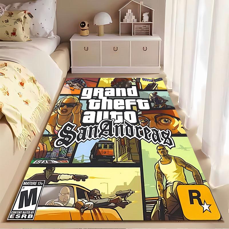 Grand Theft Auto San Andreas suitable as a non-slip mat for the living room or bedroom sofa
