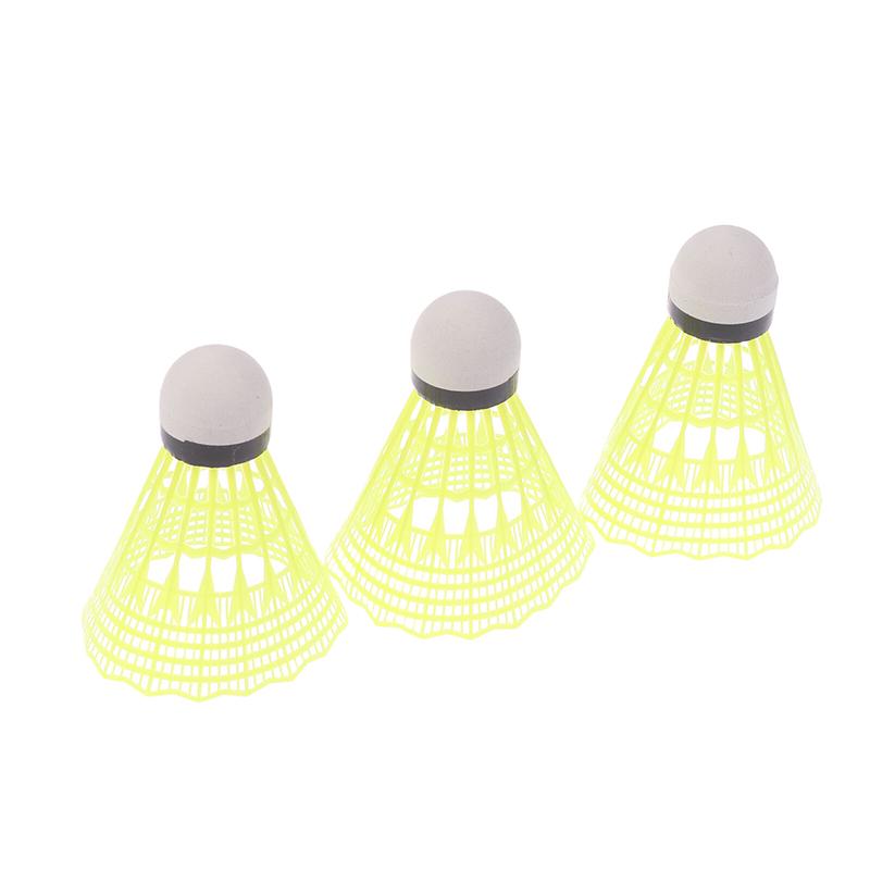 3Pcs Nylon Badminton Practice Ball Training Shuttlecocks With Great Stability Durability Indoor Outdoor Sports Training Balls