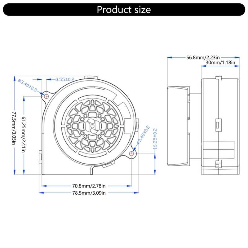 652F Inflatable Air Blower Reusable Replacement Fan Blower Brushless Fan Blower