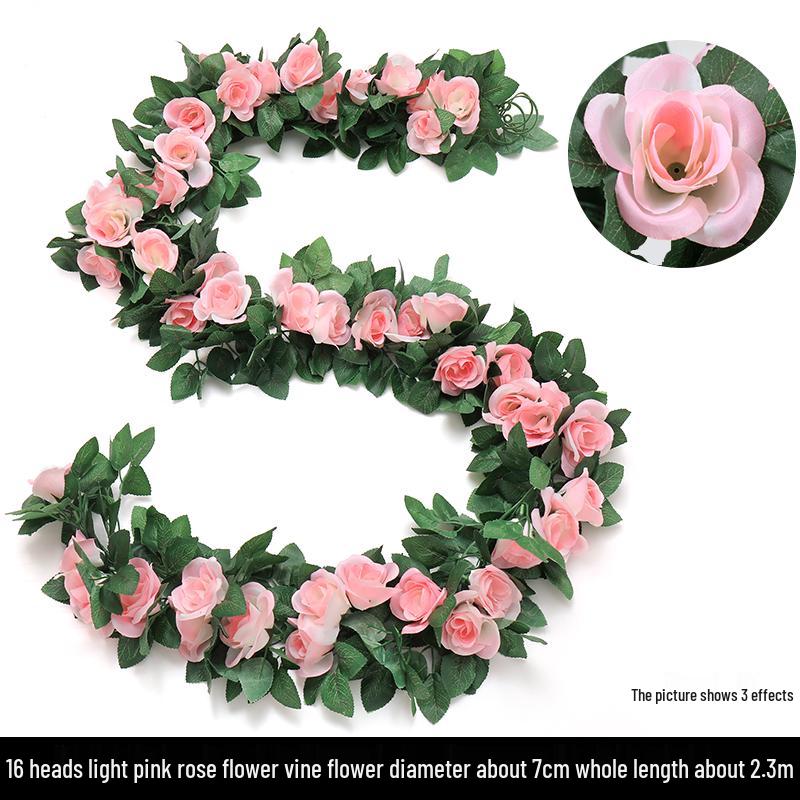 Artificial Rattan Vines for Pipe and Ceiling Decoration - Fake Green Leaves