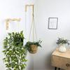 Natural Wood Wall Plant Hangers Hanging Flower Pot Hook Flower Bracket for Lanterns Wind Chimes Balcony Home Decor