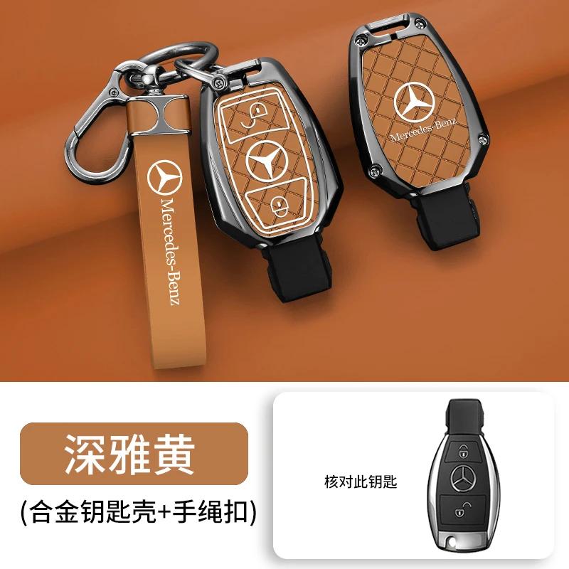 For Mercedes Benz A B C E Class GLS GLA GLK GLC CLS CLA AMG W204 W205 W212 W463 W176 Car Remote Key Case Cover Protector Shell