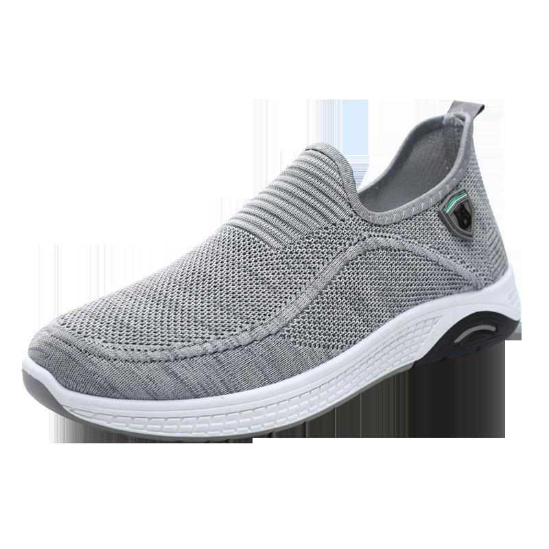 Foreign Trade Explosion Men's Shoes New Men's Leisure Trend Mesh Sports Running Shoes Flat Heel Foot Cover Driving One Pedal