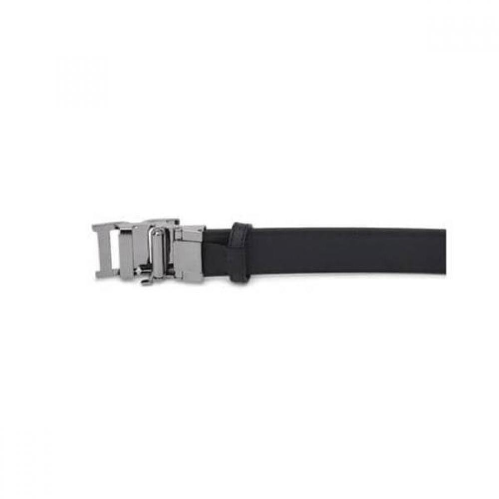Daks Black Dd Metallic Buckle Leather Automatic Belt Dbbe4e087bk