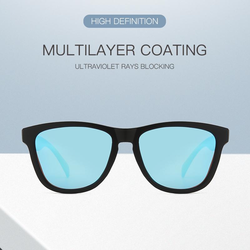 1PC Classic Men's Uv400 Blue Mirror Sunglasses Suitable For Cycling And Driving To Wear