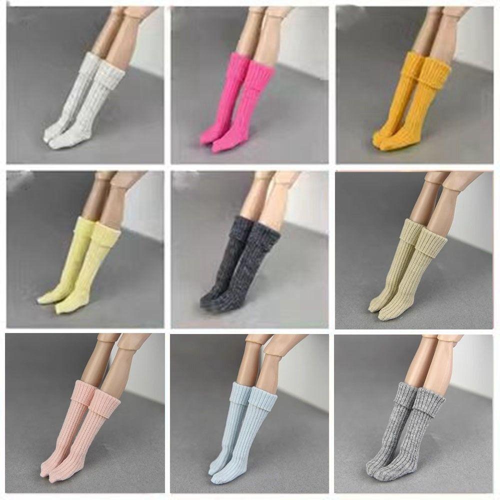 Handmade Knitted Stockings New Fashion Long Doll Socks Accessories 1/6 Bjd Doll