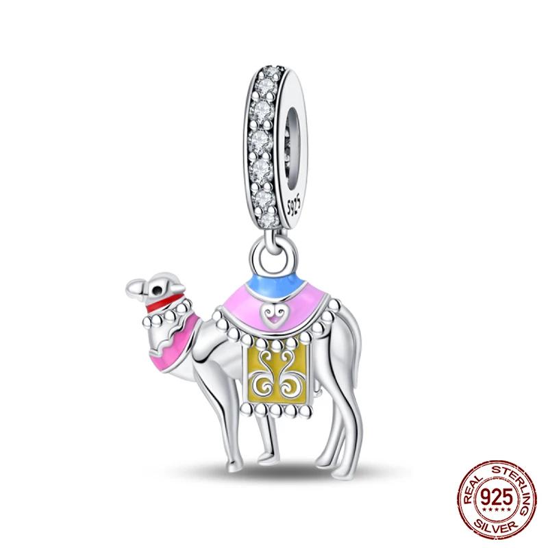 Copper Air Balloon Car Travel Charms Beads Fit Original Bracelet Camera Eiffel Tower Charms Diy Jewelry