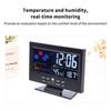 Multi-functional Digital Weather Station Clock Indoor Thermometer Hygrometer Calendar for Home Bedroom Office Daily Use