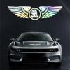 Bsqdr6 Car Styling Angel Wing Colorful Laser Trunk Windshield Sticker For Skoda Octavia Fabia Superb Kamiq Kodiak Yeti Karoq Octavia RS