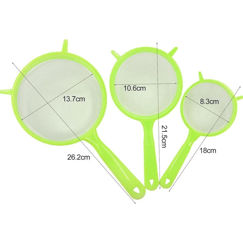 Lightweight Food Sieve Hanging Hole Design Durable Filter New Mesh Scoop Strainer  for Home Kitchen