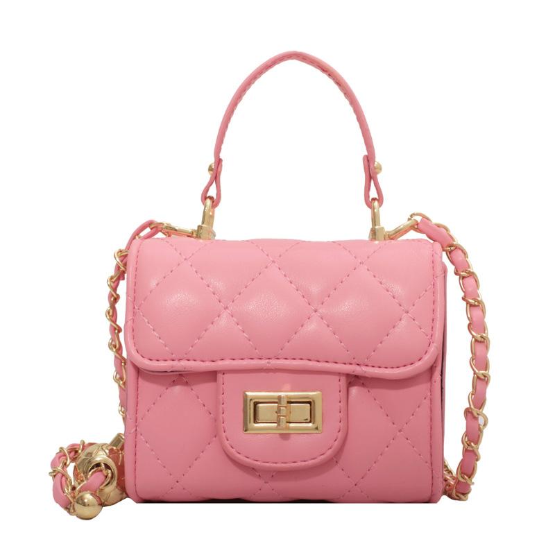 This Year's Popular Fashion, Foreign Style, Small Fragrant Style, Rhombus Chain, Portable Small Square Bag, Versatile Temperament, Commuter Messenger