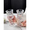 Elegant Glass Champagne Cup Set Creative Hand-Painted High-Aesthetic Value Red Wine Glasses French Style Beverage Accessories