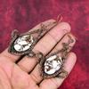 Wild horse magnesite earring copper wire wrapped earring handmade copper jewelry natural gemstone earring gifts for mother designer jewelry