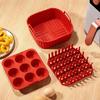 3 Piece/Set Square Air Fryer Inner Liner Heat-resistant Cupcake Mold Practical Hot Dog Grill  Muffin
