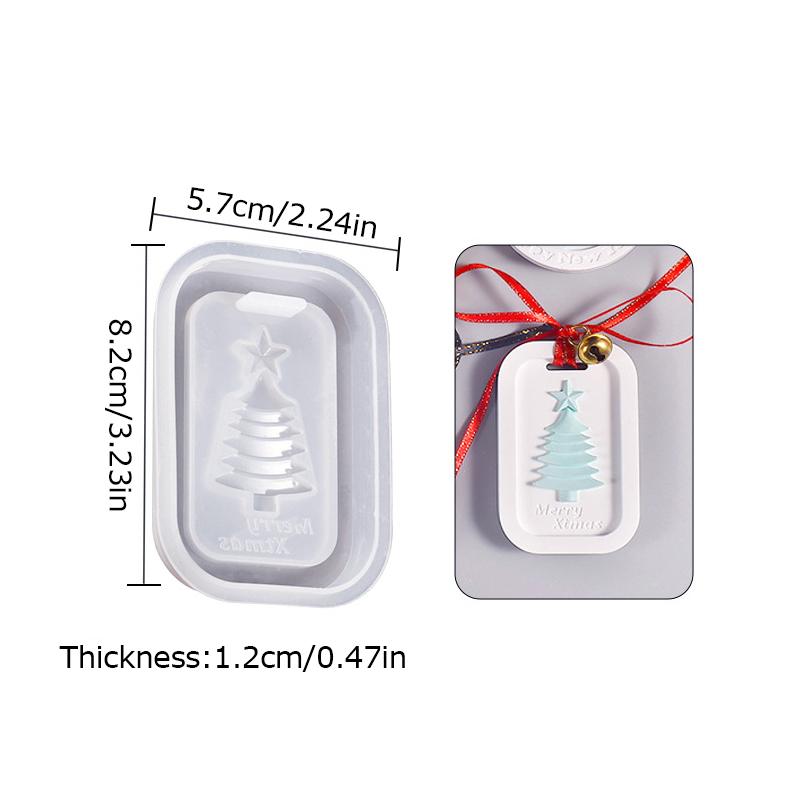 

Форма для рождественского списка Рождественская елка Ароматный камень Форма Круглая квадратная силиконовая форма