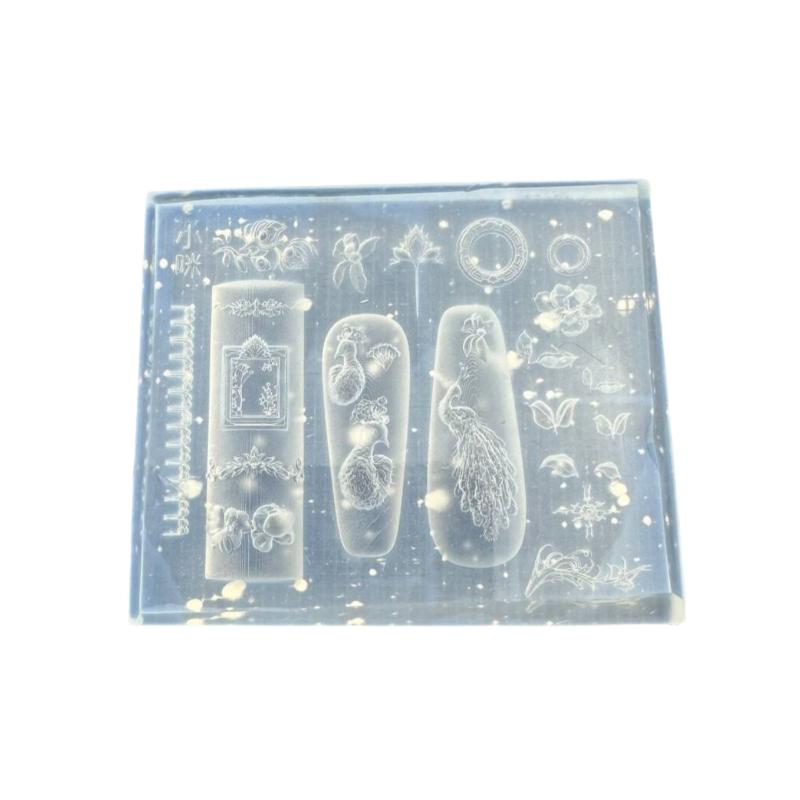 3D Silikon Nagelform Blume Seidenband Schmetterling Design Transparentes Relief DIY Nagelkunst Dekoration Maniküre Werkzeug