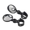Wide-Angle Convex Rearview Mirror for Electric Bike, Mountain Bike, and Motorcycle with Silicone Handle.