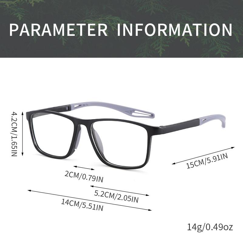 TR90 Spring Leg Reading Glasses for Men Sports Anti Blue Light Presbyopia Glasses +100 to +400