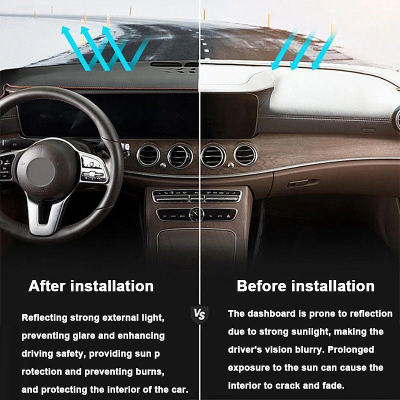For BYD Yuan Pro UP 2024 2025 Car Dashboard Mat Microfiber leather Non Slip Silicone Pad Windscreen Sun Shade Rug Cover Parts