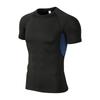 Mens Quick-Dry Compression Long Sleeve Cycling Jersey Breathable Athletic Base Layer Running Gym Basketball Training