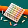 Children'S Montessori Early Education Wooden Colorful Plugboard Hand-Eye Coordination Training Color Cognitive Educational Toys