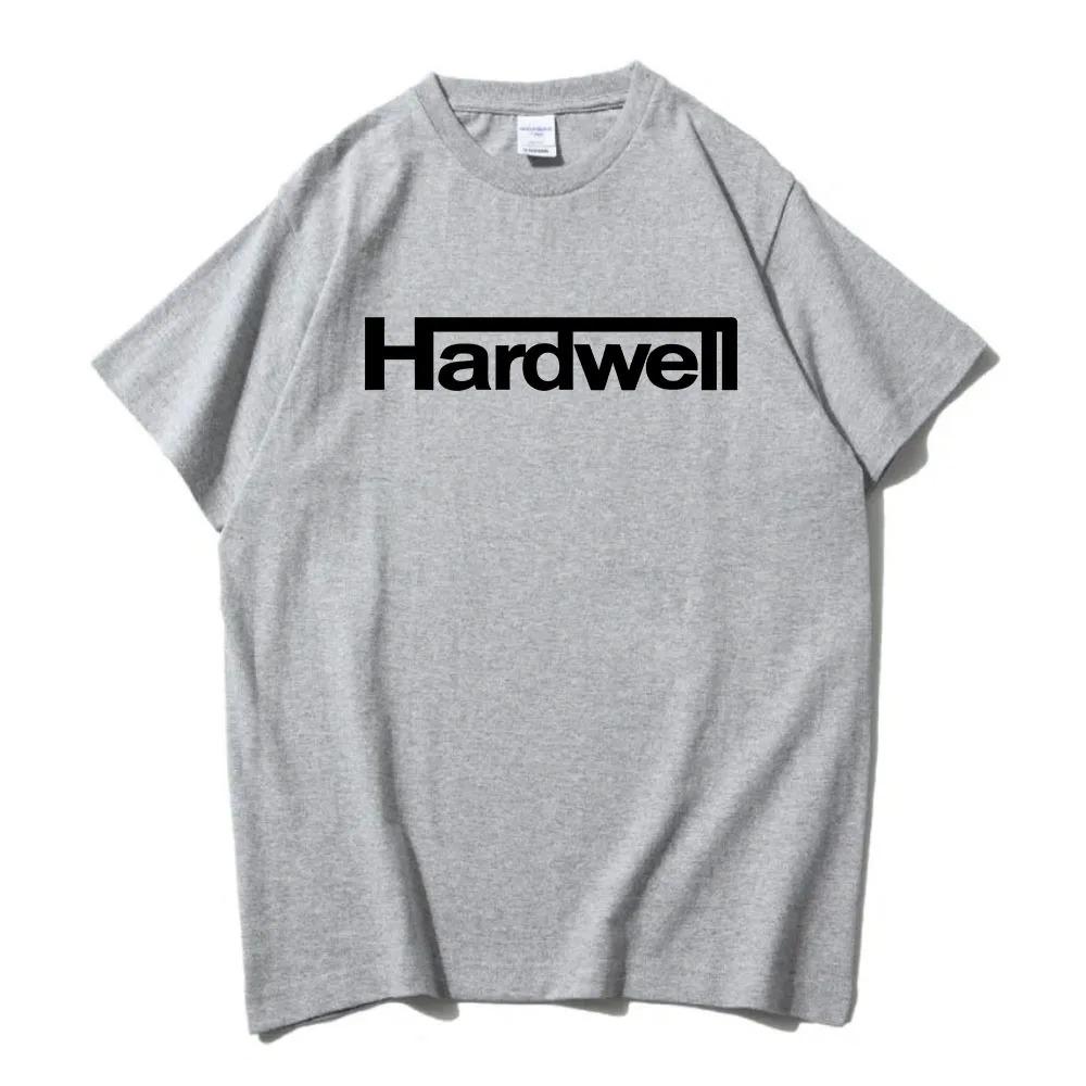 DJ Hardwell Logo Print TShirt 100 Cotton Short Sleeve Mens Tee Unisex HipHop Street Style Casual Crew Neck Women Men Tshirt