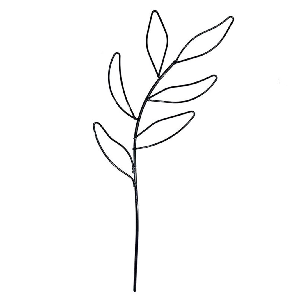 1pcs Leaf Shaped Iron Plant Trellis Plants Growth Supporting Frame for Supporting Vine Climbing Plants Garden Supplies