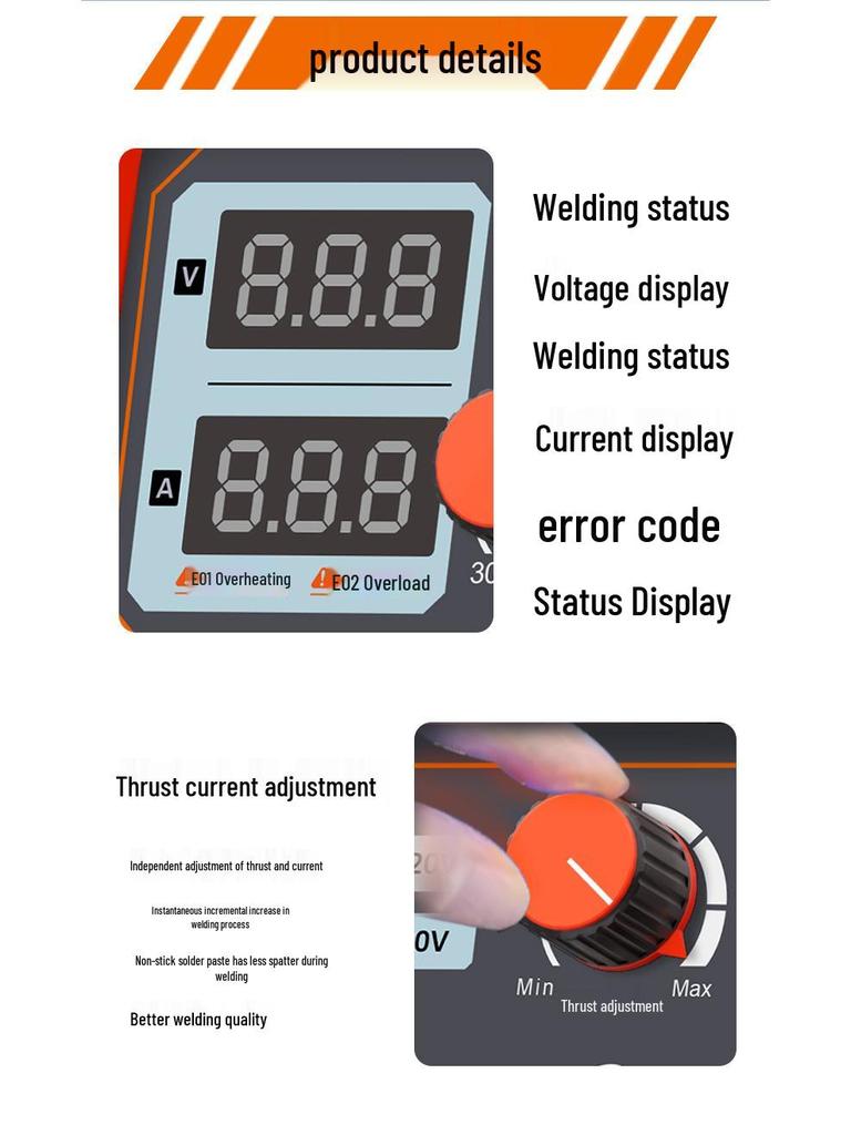 Dual Voltage 220/380V Portable Welding Machine - Home & Industrial Grade, Silicon Carbide Handheld