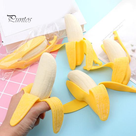 Anxiety Relief Toy 1/2/3Pcs Simulation Peel-off Banana Squeeze Stress Fruit Pinch Sensory Soft Kids Adults TPR Ball Calming Fidget