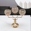 Nordic Candlestick Ornaments, Golden Light Luxury Crystal Home Living Room Table Decoration, Romantic Feather Candlestick New Product