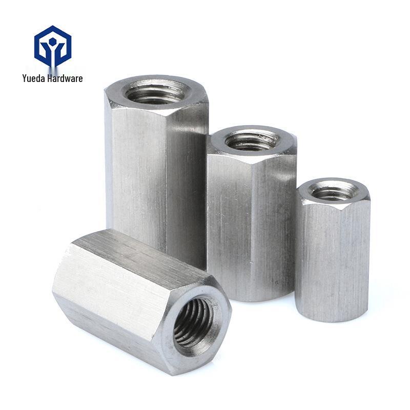 304 Stainless Steel Hex Nut Connector for Threaded Rods