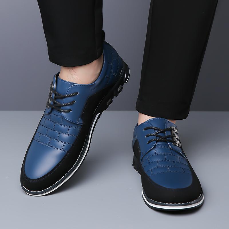 Pánské čtvercové vyšívané obchodní mokasíny