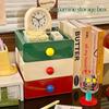 Dopamine Storage Box Household Miscellaneous Items Office Desk Multifunctional Storage Desktop Dustproof Drawer Stackable Design
