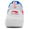 Li Ning Cushioning Abrasion Resistant Rebound Low top Badminton Shoes Unisex Standard White AYTW001-1