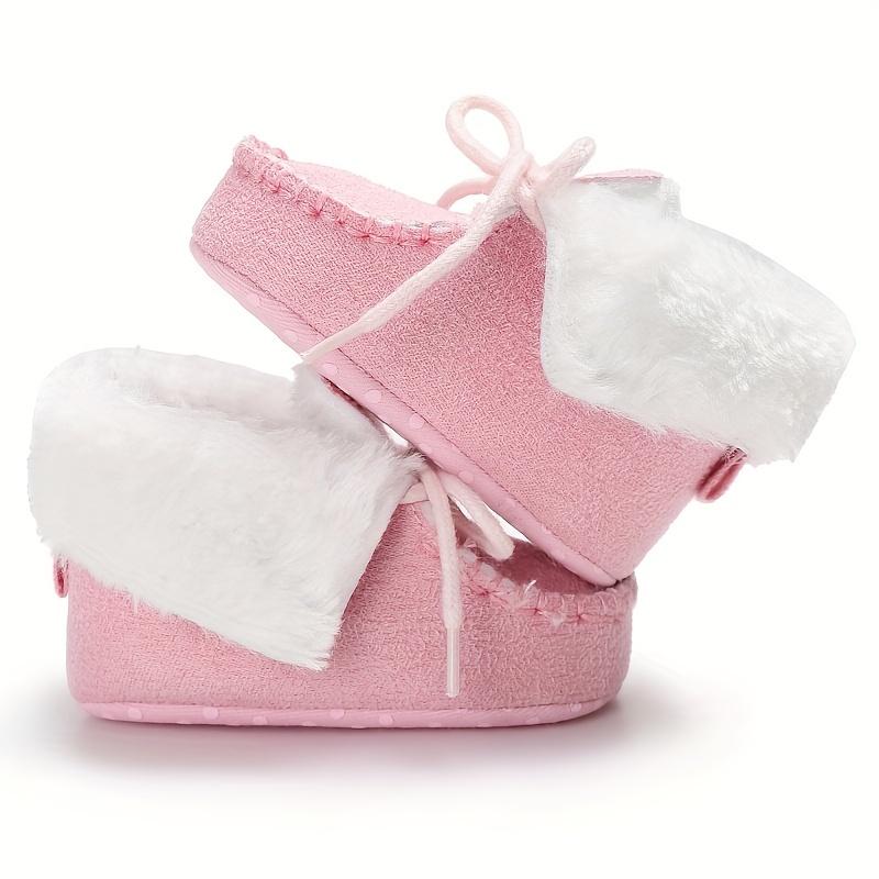 New Winter Baby Boots for Kids with Warm Soles, Infant Toddler Walking Shoes