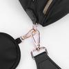 Borse a tracolla retrò da donna Marsupio in nylon Borsa a tracolla alla moda Marsupi neri Marsupio da vita Borsa da petto con custodia per auricolari