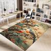 1pc Birds Flowers Carpet Anti Slip Polyester Floor Mat for office.Bedroom