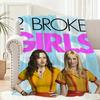 Popular American TV Series 2 Broke Girls Throw Lightweight 240g Flannel Blanket Soft Skin-friendly for Summer Cooling